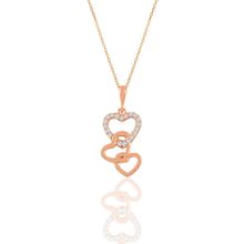 Söğütlü Silver SGTL10847 Gümüş Rose Zirkon Taşlı Ananas Modeli Kolye