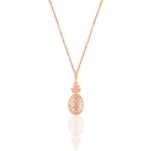 Söğütlü Silver SGTL10927 Gümüş Rose 17 Mm Zirkon Taşlı Ananas Kolye