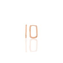 Söğütlü Silver SGTL10934 Rose 17 mm Sade U Modeli Gümüş Küpe