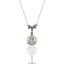 Söğütlü Silver SGTL10967 Gümüş Zirkon Taşlı Otantik Tektaş Kolye