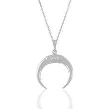 Söğütlü Silver SGTL11019 Gümüş Rodyumlu Ters Hilal Kolye