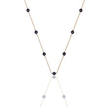 Söğütlü Silver SGTL11291 Gümüş Rose Nazarlı Cam Göz 63 Cm Kolye