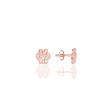 Söğütlü Silver SGTL11707 Gümüş Rodyumlu Zirkon Taşlı Pati Küpe