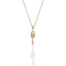 Söğütlü Silver SGTL11876 Gümüş Rose Zirkon Taşlı Ok Kolye