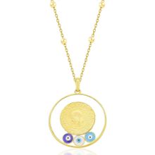 Söğütlü Silver SGTL12295GOLD Gümüş Kolye