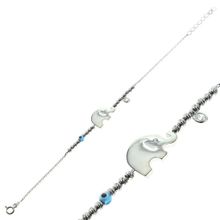 Söğütlü Silver SGTL8136 Dorica Rodyumlu Toplu Fil Kadın Bileklik
