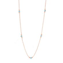 Söğütlü Silver SGTL8460 Gümüş Dorica Toplu ve Nazarlı Kadın Kolye
