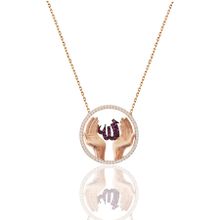 Söğütlü Silver SGTL8580 Gümüş Üç Boyutlu M Harfi Rose Kolye