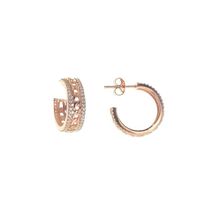 Söğütlü Silver SGTL8705 Rose Yarım Halkalı Zincir Modeli Gümüş Kadın Küpe