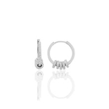 Söğütlü Silver SGTL8803RODAJ Zirkon Taşlı Rodyumlu Ring Gümüş Küpe