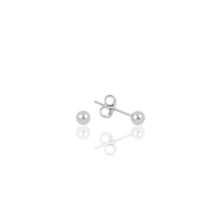 Söğütlü Silver SGTL9785RODAJ 4 mmRodyumlu Top Gümüş Küpe