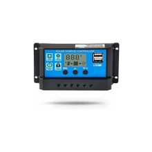 Solar Güneş Paneli 10 Amper 12V 24V Akü Şarj Kontrol Cihazı