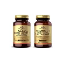 Solgar Ester C Plus Vitamin C 1000 mg 30 Tablet + Vitamin D3 1000 IU 100 Kapsül
