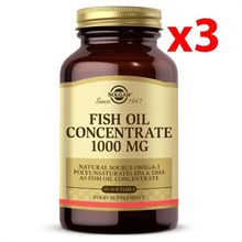 Solgar Fish Oil Concentrate 1000 mg 3x60 Kapsül Balık Yağı