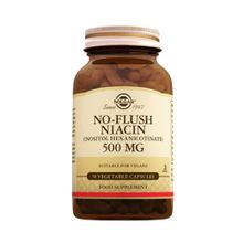Solgar No-Flush Niacin 500 mg İçeren 50 Kapsül