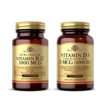 Solgar Vitamin B12 1000 mcg 100 Kapsül + Vitamin D3 1000 IU 100 Kapsül