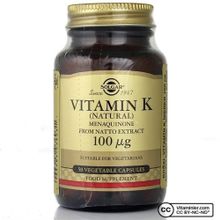 Solgar Vitamin K 100 mcg 50 Kapsül