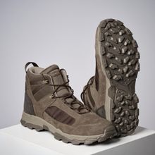 Solognac Erkek Deri Avcı Botu - Bej - Avcılık ve Doğa Gözlemi - Sporthunt 500 - Kahverengi - Bej