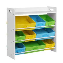 Songmics GKR31WT Beyaz Çerçeve 78x26.5x82.5 cm Çocuk Odası Oyuncak Kitaplık