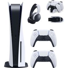 Sony Playstation 5 + 2. Kol + Ps5 Pulse 3D Kulaklık+ Ps5 Şarj İstasyonu+ Ps5 Kamera 5'li Set
