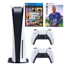 Sony Playstation 5 Diskli Oyun Konsolu + 2. Dualsense Kol + Fifa 2022 PS5 + Gta 5 PS4