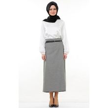 Soralline 770 Gri Kadın Etek