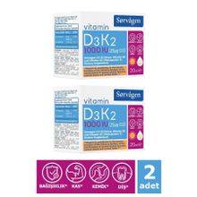 Sorvagen Vitamin D3 K2 1000 IU 2x20 ml Damla