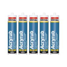 Soudal Acryrub Silikonize Mastik 500 Gram 5'li Paket Tüm Renkler