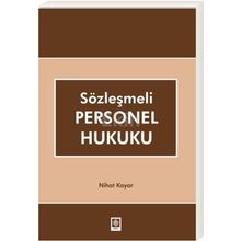 Sözleşmeli Personel Hukuku Nihat Kayar