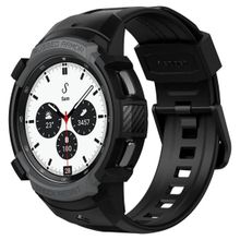 Spigen ACS03833 Rugged Armor Black Samsung Galaxy Watch 4 Classic 42 mm ile Uyumlu Akıllı Saat Kılıfı