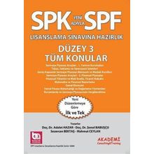 SPK Lisanslama Sınavına Hazırlık Düzey 3 Tüm Konular - Adalet Hazar