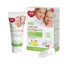 Splat Baby 0-3 Yaş Arası Elma Muz Tadında 40 ml Diş Macunu + Silikon Parmak Diş Fırçası