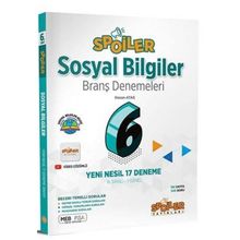 Spoiler Yayınları 6. Sınıf Spoiler Sosyal Bilgiler Branş Denemeleri