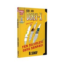 Spoiler Yayınları 8. Sınıf Deney X Fen Bilimleri Soru Bankası