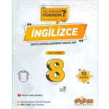 Spoiler Yayınları - 8. Sınıf İngilizce Ünite Değerlendirme Sınavları 10 Fasikül