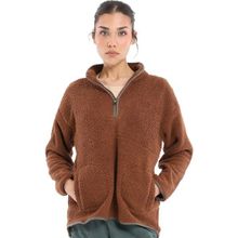 Sportive 24KK018-KHVE Sherpa Kahverengi Günlük Stil Kadın Polar