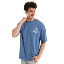 Sportive 24YETL18B02-MVI Waves Mavi Günlük Stil Erkek T-shirt