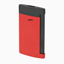 St Dupont 027749 Slim 7 Mat Siyah Kırmızı Çakmak