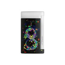 St Dupont 027777 Slim 7 Chrome Dragon Black Çakmak