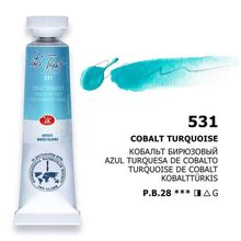 St.Petersburg White Nights Extra-Fine Tam 2.5 ml Cobalt Turquoise 531 Tablet Sulu Boya