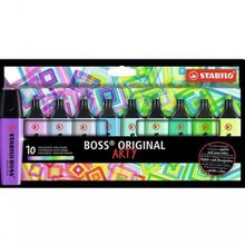 Stabilo 10 Renk 70/10-1-20 Boss Original Soğuk Renkler Arty Fosforlu Kalem