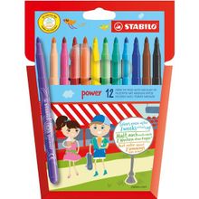 Stabilo 280-12-01 Power Askılı Paket 12 Renk Keçeli Boya Kalemi