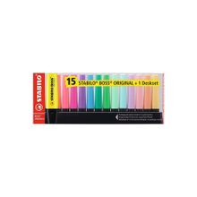 Stabilo 7015-01 Boss Original Yeni Masa Seti 15 Karışık Renk Fosforlu Kalem