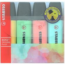 Stabilo Boss Pastel 70/4-2 4'lü Fosforlu Kalem