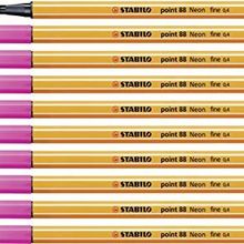 Stabilo Point 88 Neon Pembe 10'lu Keçe Uçlu Kalem