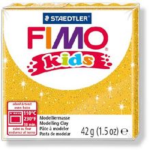 Staedtler 112 Glitter-Simli Gold Fimo Kids Yumuşak Polimer Kil