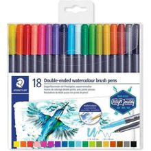Staedtler 5783263 18'li Marsgraphic Duo Çift Uçlu Suluboya Fırça Kalemleri