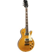 Stagg Les Paul Elektro Gitar Sel-Dlx Honey - Hardal - 1