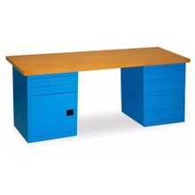 Star Çelik 2130 mm 6 Çekmeceli Dolaplı Çalışma Tezgahı
