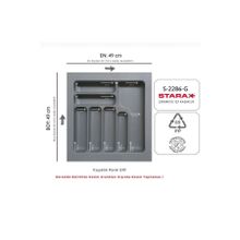 Starax S-2286-G Gri Plastik Kaşıklık